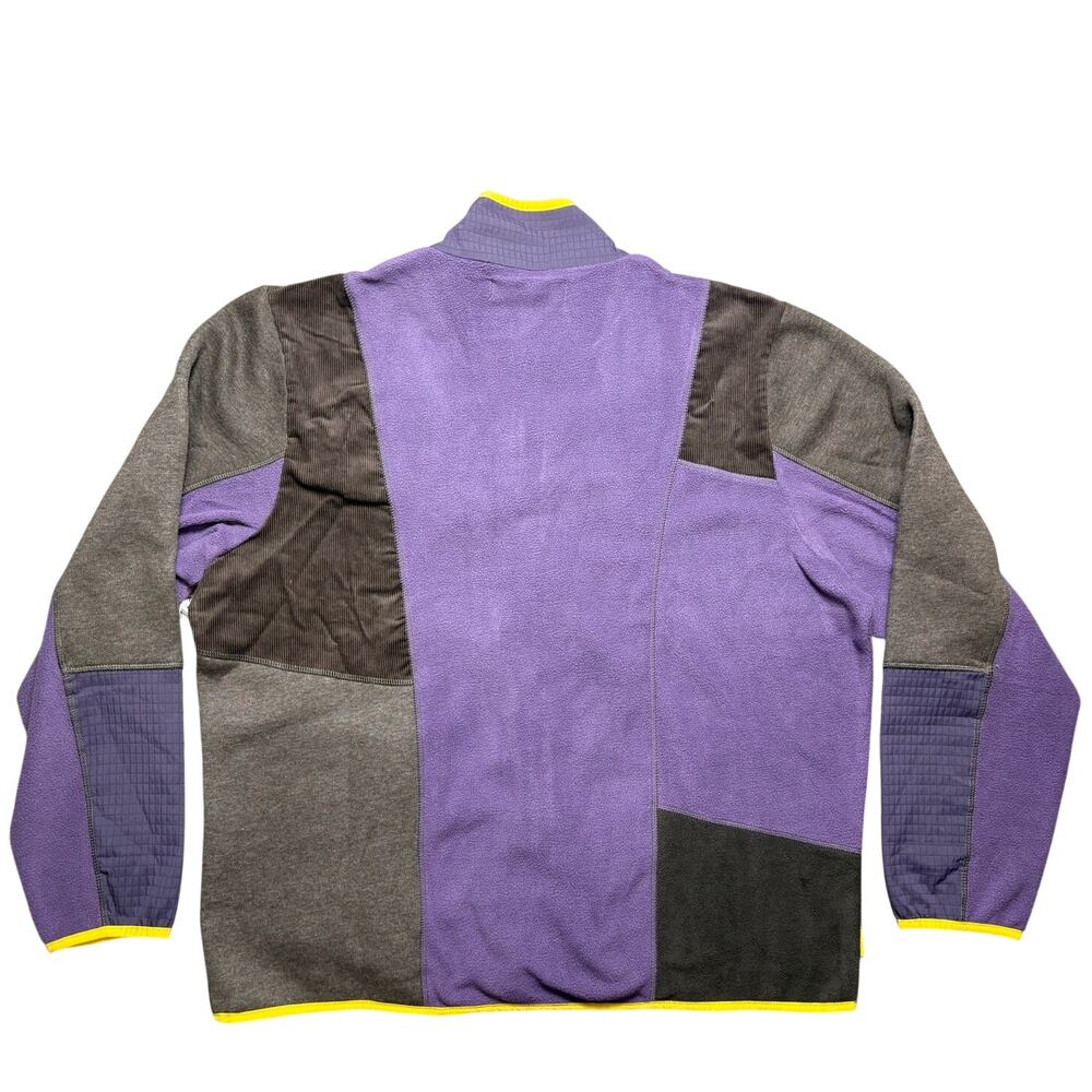 NWT Round Two Size XL Purple & Brown Zip Down Fleece Jacket - Picture 2 of 7